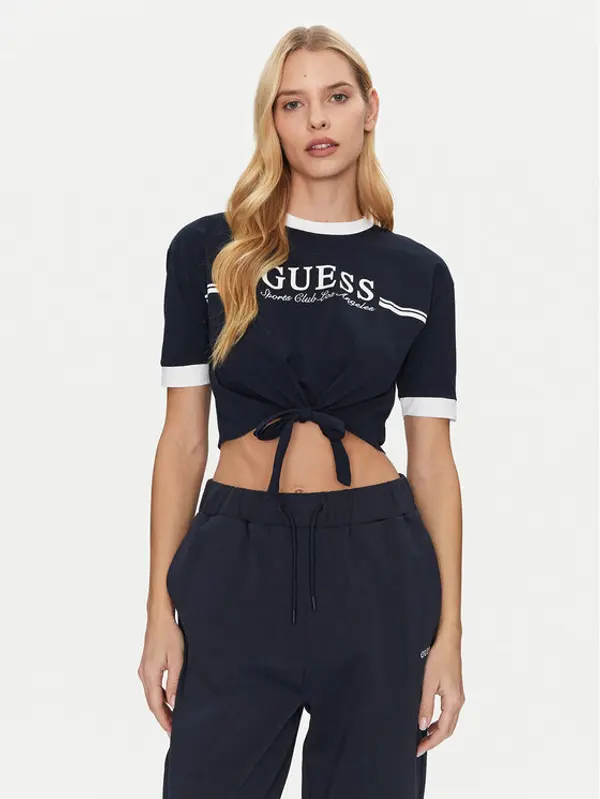 Guess Guess T-shirt V5GI05 I3Z14 Tamnoplava Regular Fit