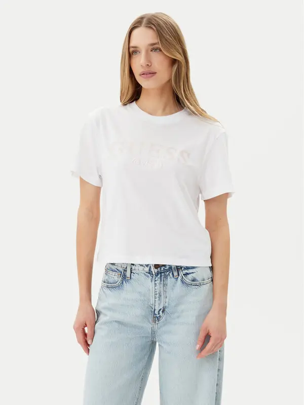 Guess Guess T-shirt V5GI09 K9RM1 Bijela Regular Fit