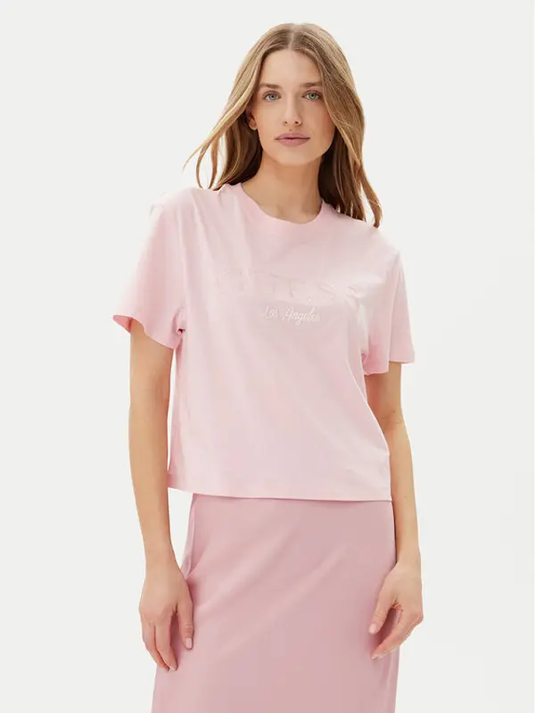 Guess Guess T-shirt V5GI09 K9RM1 Ružičasta Regular Fit