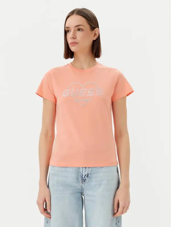 Guess Guess T-shirt V5GI10 K9RM1 Narančasta Regular Fit