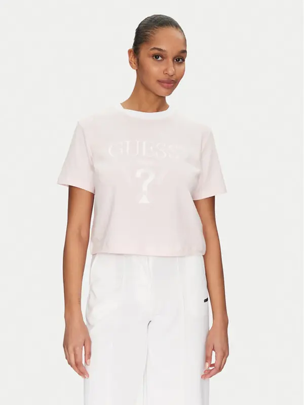 Guess Guess T-shirt V5GI18 I3Z14 Ružičasta Boxy Fit