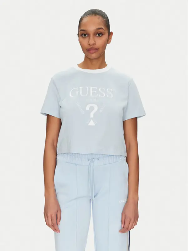 Guess Guess T-shirt V5GI18 I3Z14 Svijetloplava Boxy Fit
