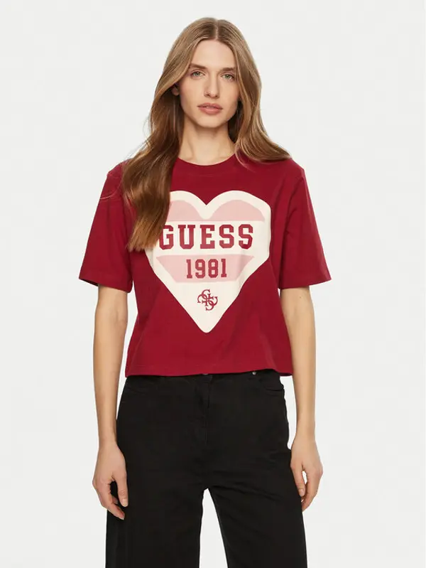 Guess Guess T-shirt V5RI01 I3Z14 Bež Regular Fit