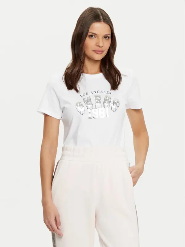Guess Guess T-shirt V5RI06 I3Z14 Bijela Regular Fit