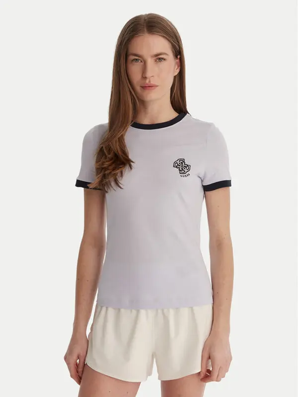 Guess Guess T-shirt V6GI05 K2966 Plava Regular Fit