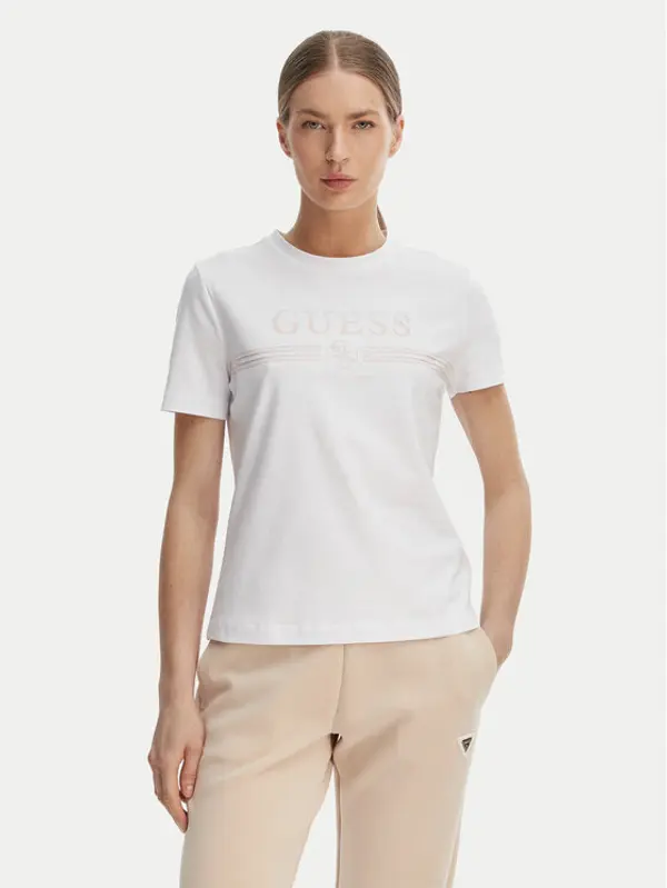 Guess Guess T-shirt V6GI07 K2968 Bijela Regular Fit