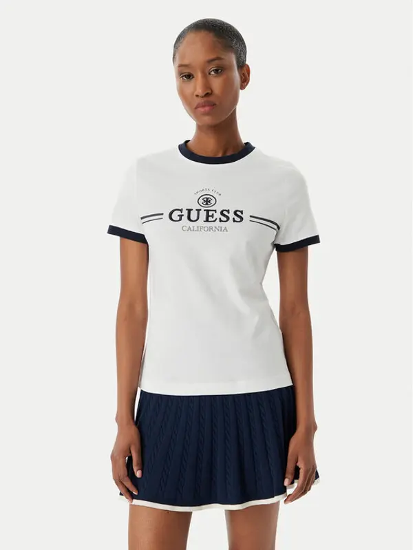 Guess Guess T-shirt V6GI08 K2975 Bijela Regular Fit
