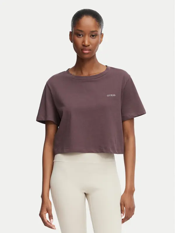 Guess Guess T-shirt V6GI17 K2984 Smeđa Regular Fit