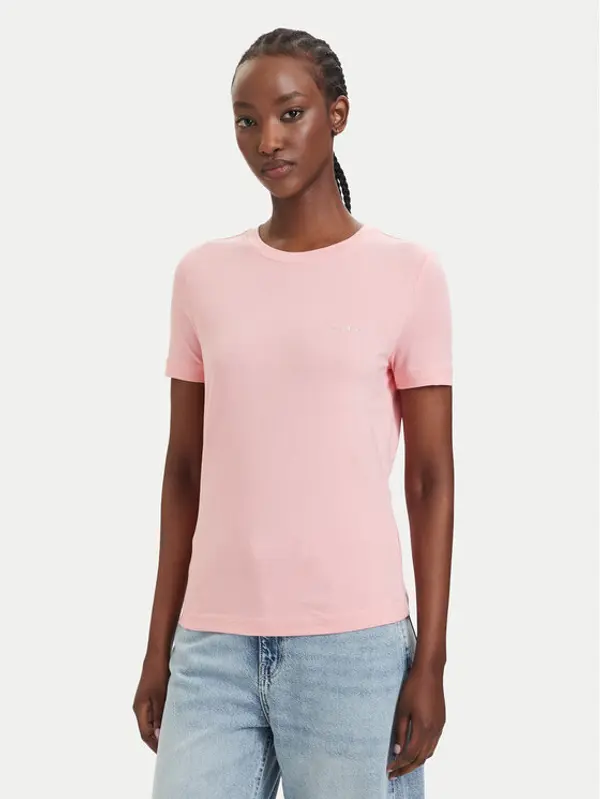Guess Guess T-shirt V6RI07 J1314 Svijetlo roza Regular Fit