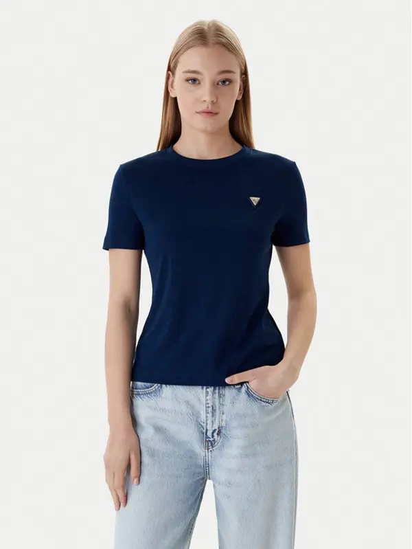 Guess Guess T-shirt V6RI17 KD741 Tamnoplava Regular Fit