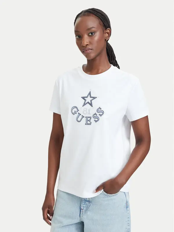 Guess Guess T-shirt V6YI04 K4268 Bijela Regular Fit