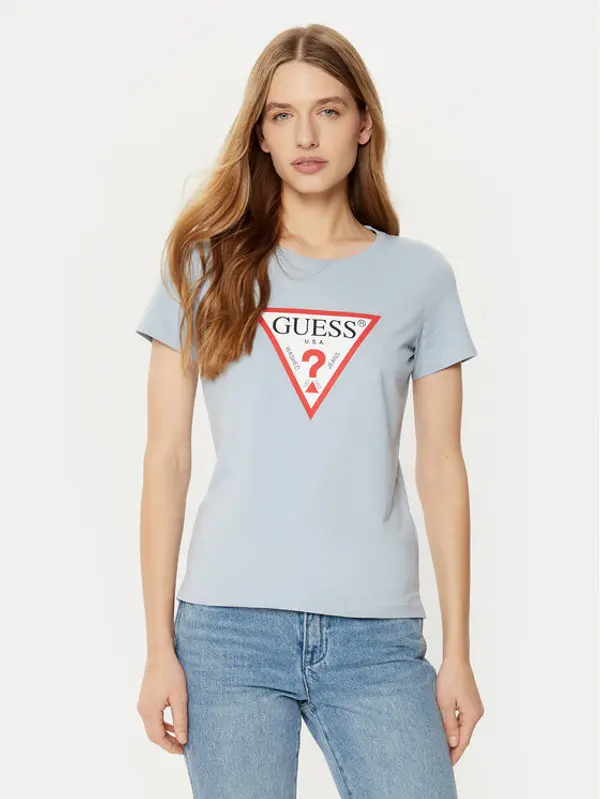 Guess Guess T-shirt W1YI1B I3Z14 Plava Slim Fit