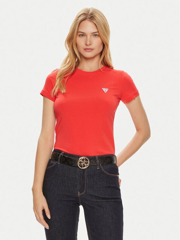 Guess Guess T-shirt W2YI44 J1314 Crvena Slim Fit
