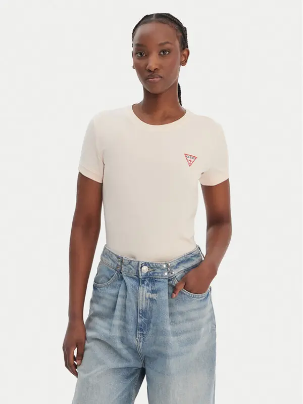 Guess Guess T-shirt W2YI44 J1314 Narančasta Regular Fit