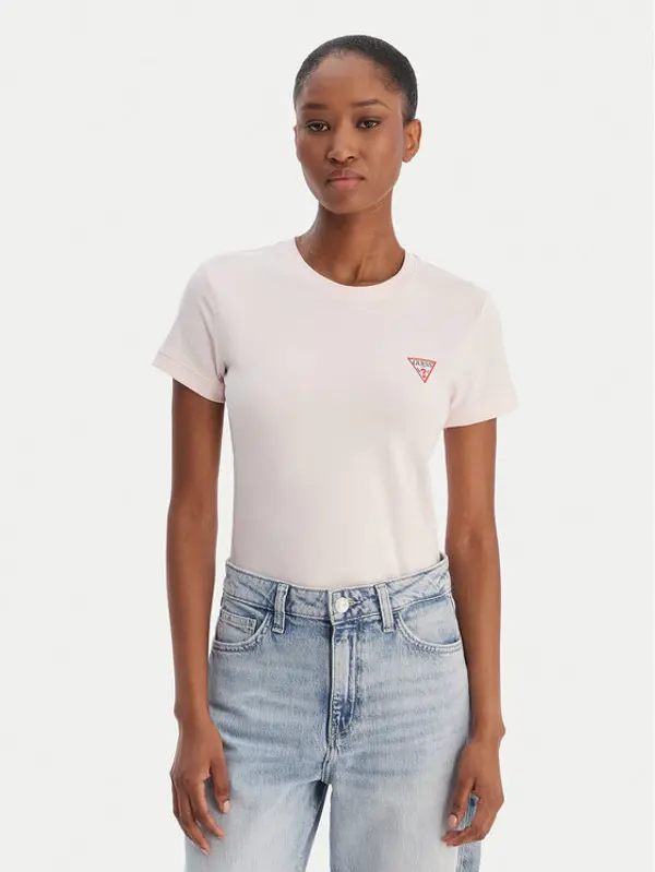 Guess Guess T-shirt W2YI44 J1314 Ružičasta Regular Fit