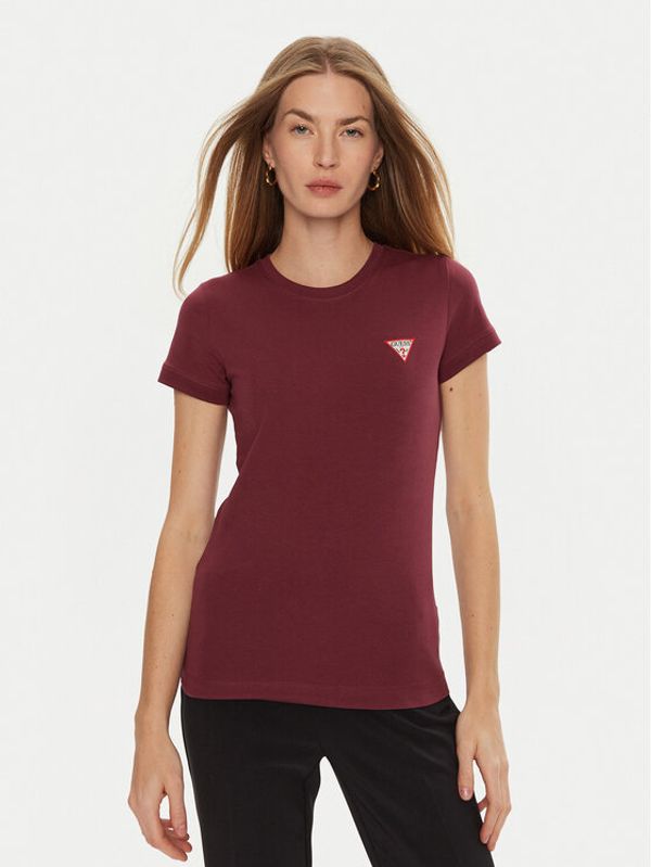 Guess Guess T-shirt W2YI44 J1314 Tamnocrvena Regular Fit