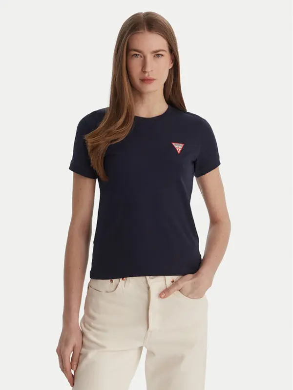 Guess Guess T-shirt W2YI44 J1314 Tamnoplava Regular Fit