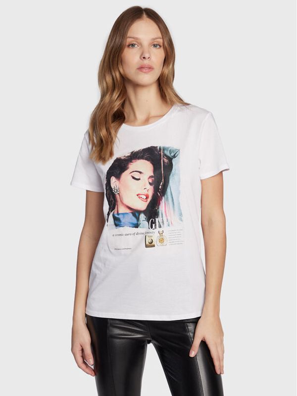 Guess Guess T-shirt W3RI06 K9RM1 Bijela Regular Fit