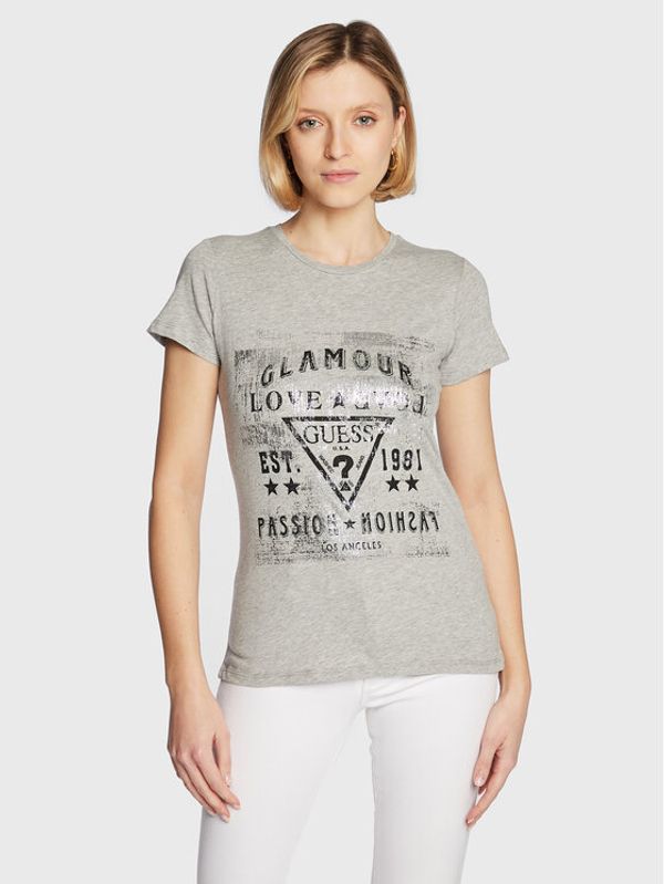 Guess Guess T-shirt W3RI62 JA900 Siva Regular Fit