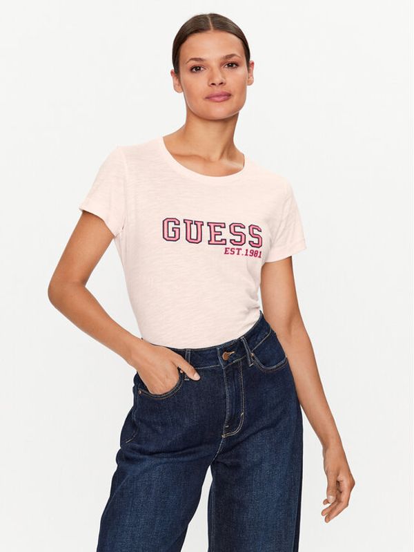 Guess Guess T-shirt W3YI35 K8G01 Ružičasta Regular Fit