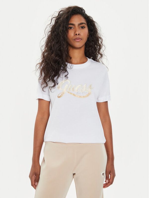 Guess Guess T-shirt W4YI09 JA914 Bijela Regular Fit