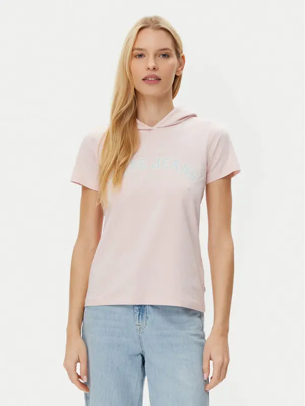 Guess Guess T-shirt W5GP28 J1314 Bež Regular Fit