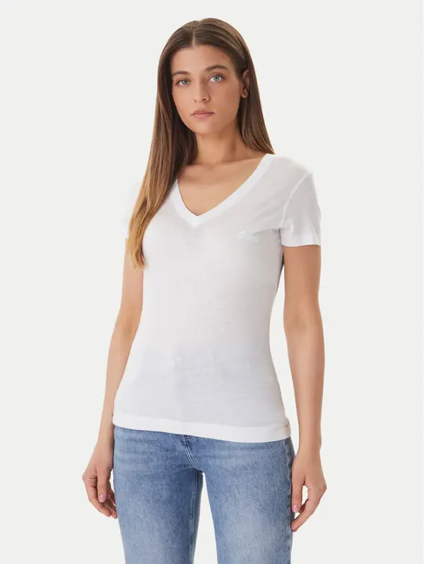 Guess Guess T-shirt W5GP31 KCSX2 Bijela Classic Fit