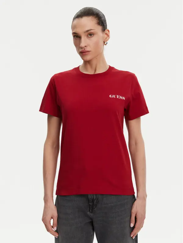 Guess Guess T-shirt W5RI04 I3Z14 Crvena Regular Fit