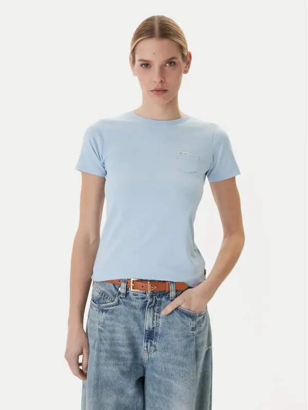 Guess Guess T-shirt W5RI52 J1314 Svijetloplava Regular Fit