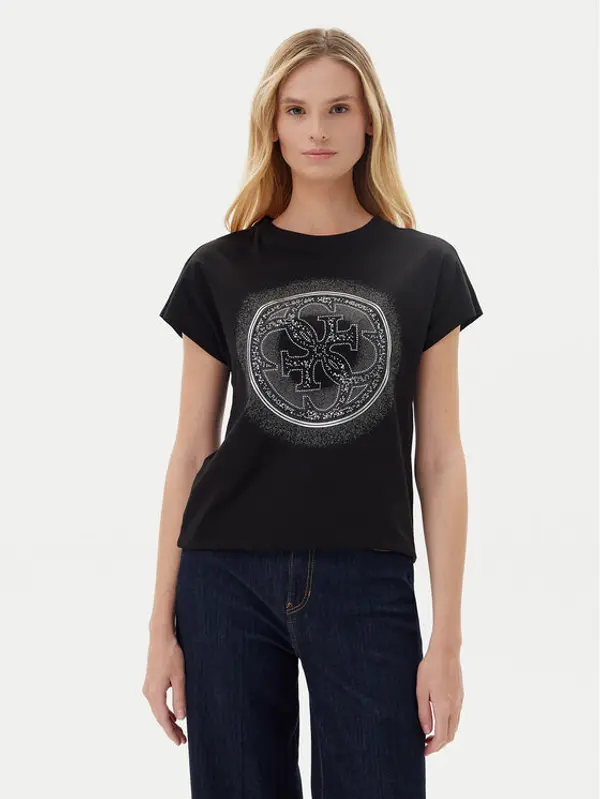 Guess Guess T-shirt W5YI14 I3Z14 Crna Regular Fit