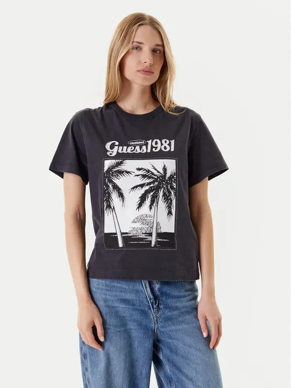 Guess Guess T-shirt W5YI17 I3Z14 Siva Regular Fit