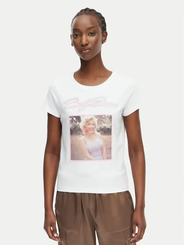 Guess Guess T-shirt W6BI51 K6658 Bijela Regular Fit
