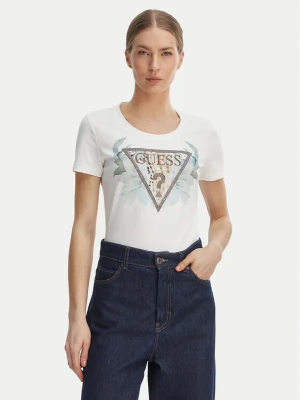 Guess Guess T-shirt W6GI12 K3027 Bijela Regular Fit