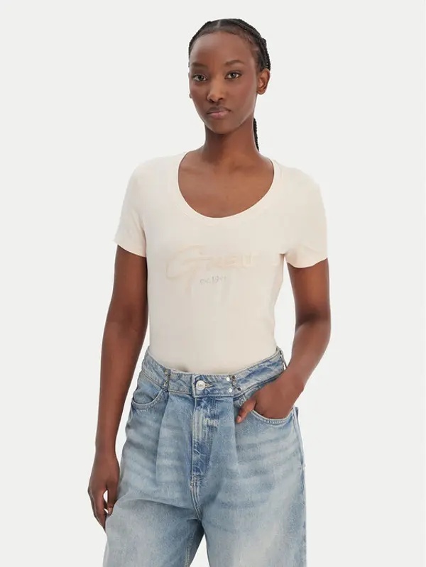 Guess Guess T-shirt W6GI14 K3033 Narančasta Regular Fit
