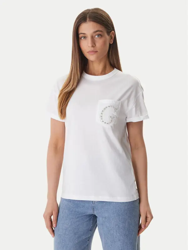 Guess Guess T-shirt W6GI17 K3037 Bijela Regular Fit