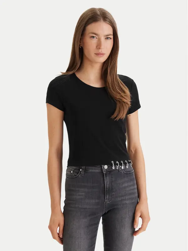 Guess Guess T-shirt W6GP11 K2933 Crna Regular Fit