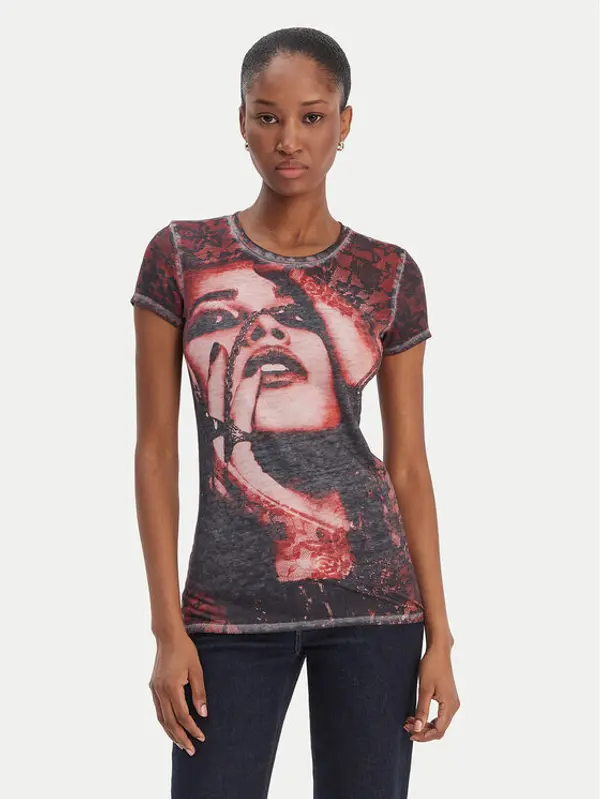 Guess Guess T-shirt W6RI50 KCCG0 Šarena Regular Fit
