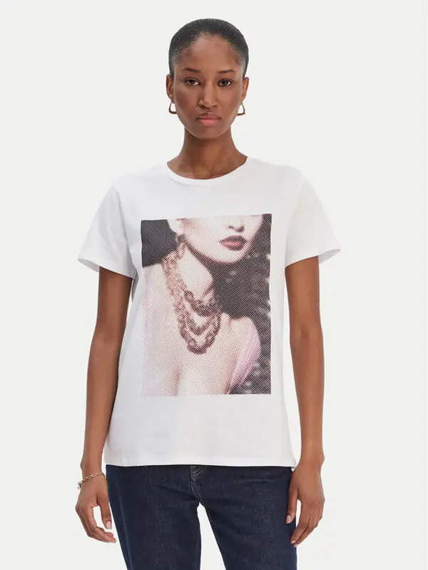 Guess Guess T-shirt W6RI57 K9RM1 Bijela Classic Fit