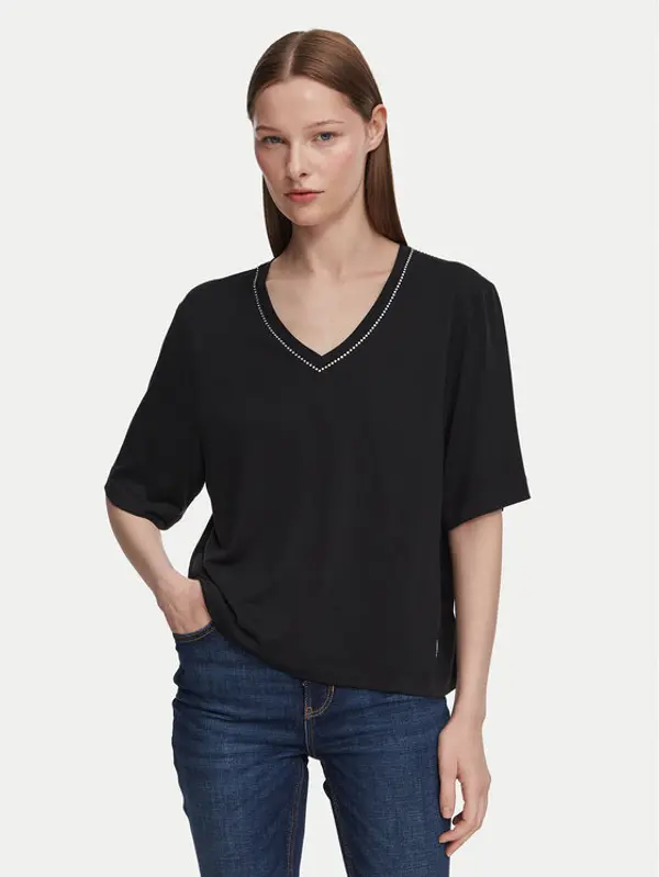 Guess Guess T-shirt W6YP58 K5233 Crna Relaxed Fit