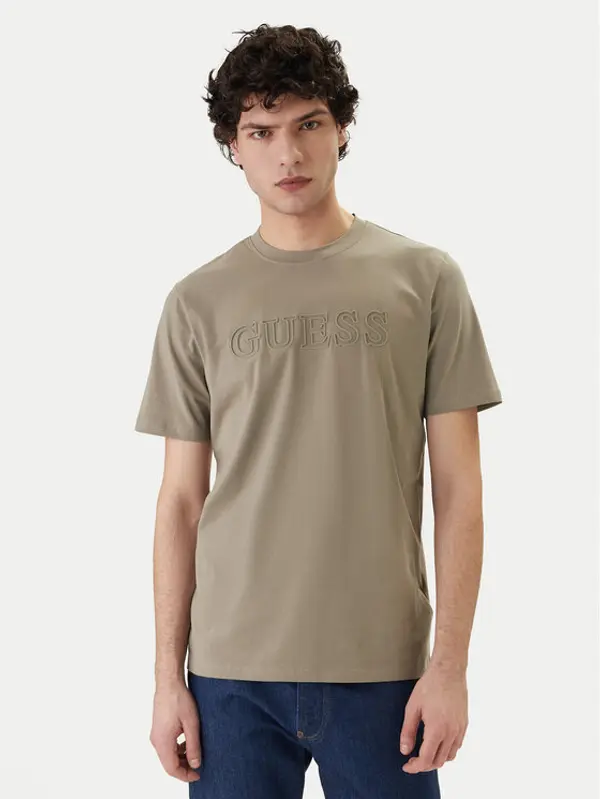 Guess Guess T-shirt Z2YI11 J1314 Kaki Regular Fit