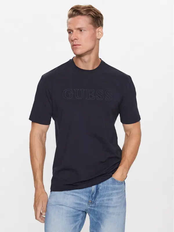 Guess Guess T-shirt Z2YI11 J1314 Tamnoplava Regular Fit