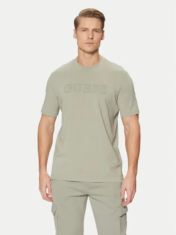 Guess Guess T-shirt Z2YI11 J1314 Zelena Regular Fit