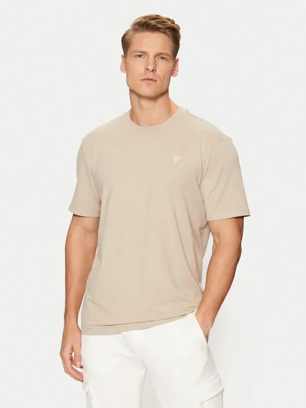 Guess Guess T-shirt Z2YI12 JR06K Bež Regular Fit