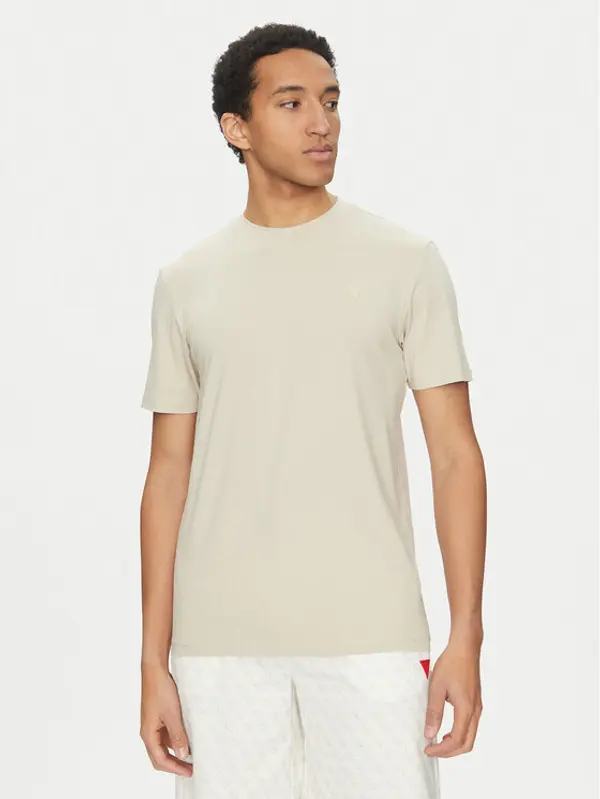 Guess Guess T-shirt Z2YI12 JR06K Bež Regular Fit