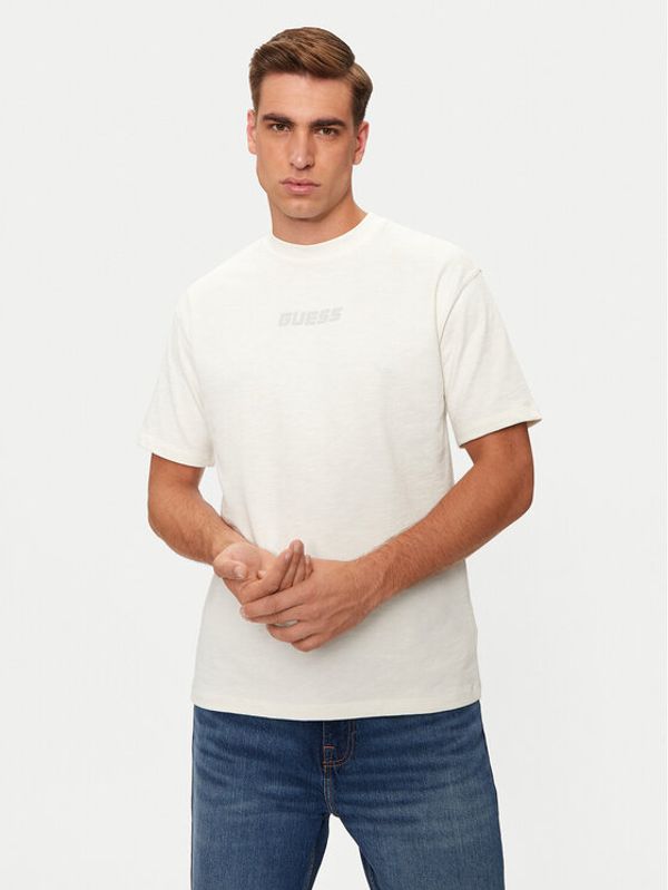 Guess Guess T-shirt Z4BI00 KCE21 Écru Regular Fit