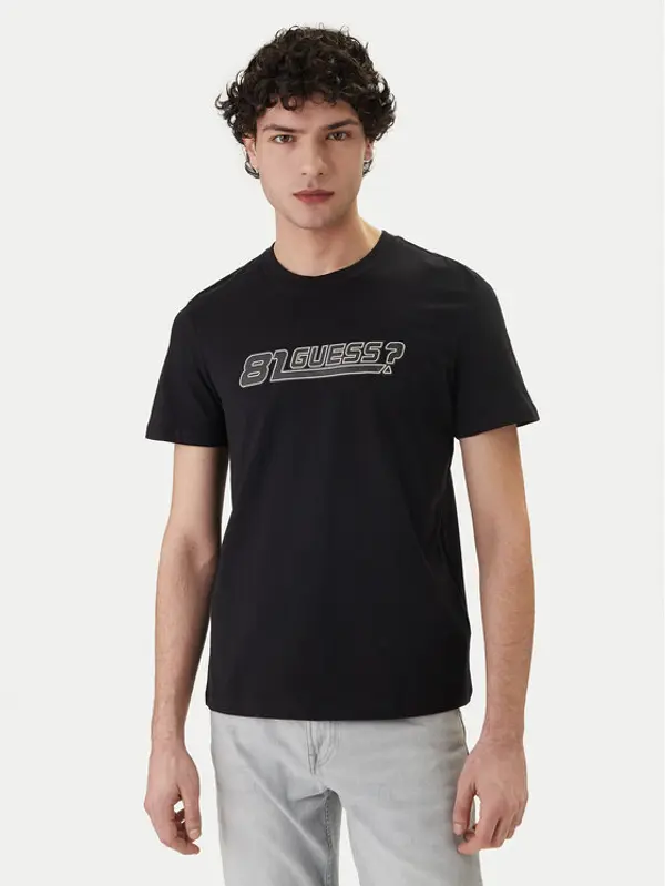 Guess Guess T-shirt Z6GI02 K2839 Crna Regular Fit
