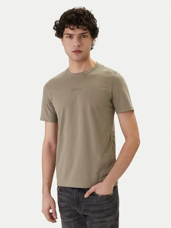 Guess Guess T-shirt Z6GI06 K2847 Kaki Regular Fit