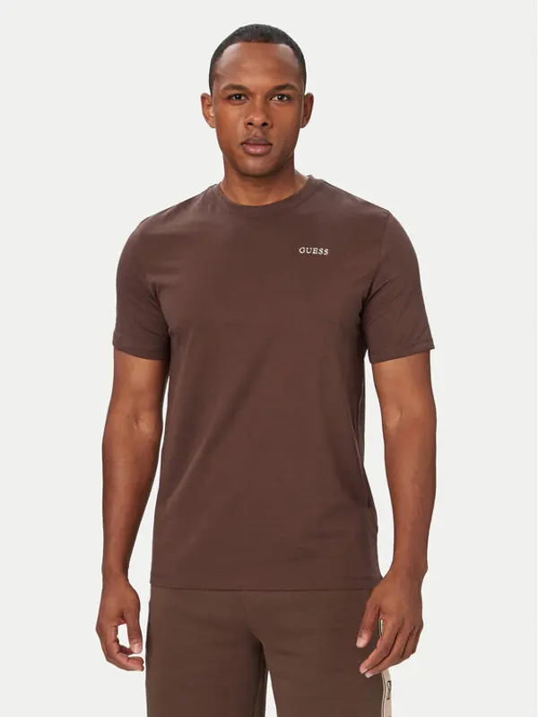 Guess Guess T-shirt Z6RI17 I3Z14 Tamno smeđa Regular Fit