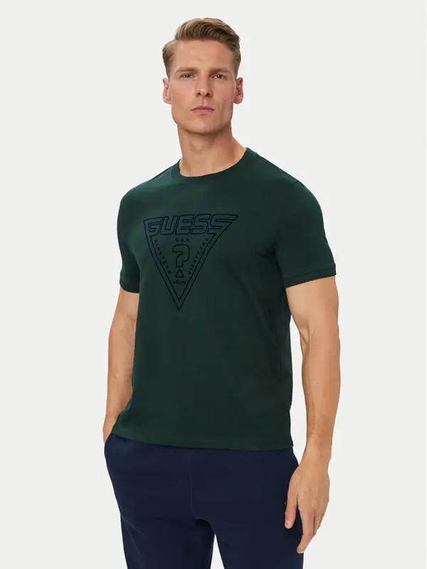 Guess Guess T-shirt Z6YI20 K5016 Tamno zelena Regular Fit