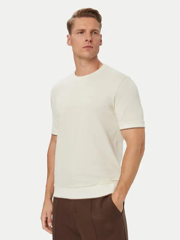 Guess Guess T-shirt Z6YI23 K5025 Krem Regular Fit